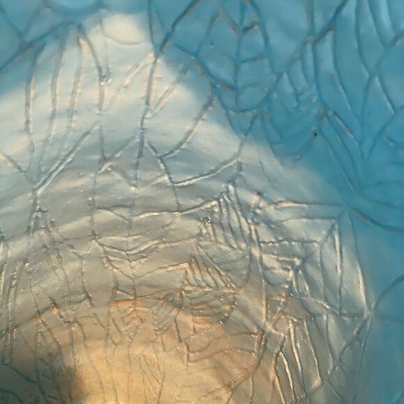 Vintage Handmade Glossy Ceramic Wood Print Vase - Picture 7 of 15